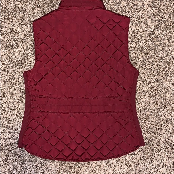 DRESSBARN Burgundy Vest. WORN TWICE!!! - Picture 2 of 5